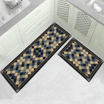 Tapis de cuisine moderne à carreaux