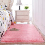 Belle couleur rose pour ce tapis de chambre
