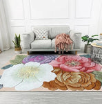 Tapis de salon motif floral