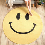 Tapis rond smiley basique